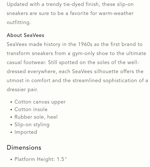 SeaVees Baja blue tie-dye platform slip-ons - Picture 8 of 8